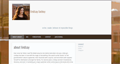 Desktop Screenshot of lindsaylackey.com